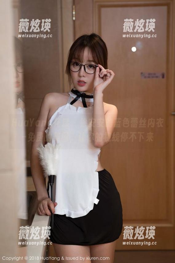 HuaYang花漾 - 徐安安的蓝色蕾丝内衣–免费的美图，让你的视线停不下来
